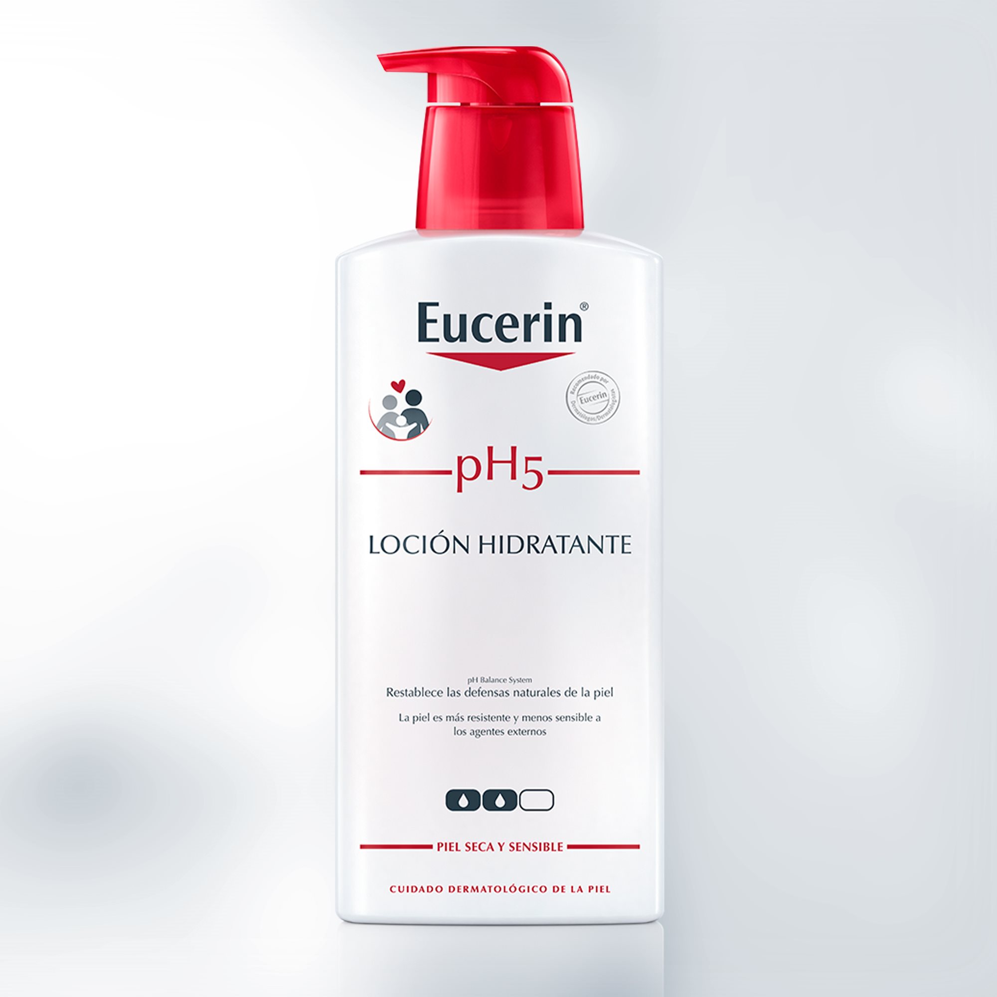 pH5 Loción Hidratante Loción corporal para piel sensible y seca Eucerin